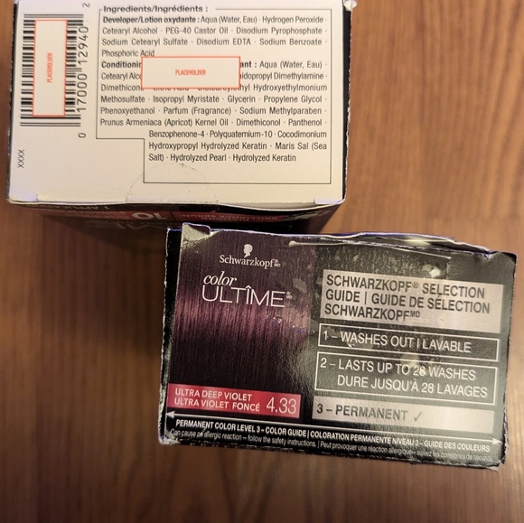 NIB Schwarzkopf Color Ultime Hair Color,4.33 Ultra Deep Violet, 1 Application - Picture 13 of 14